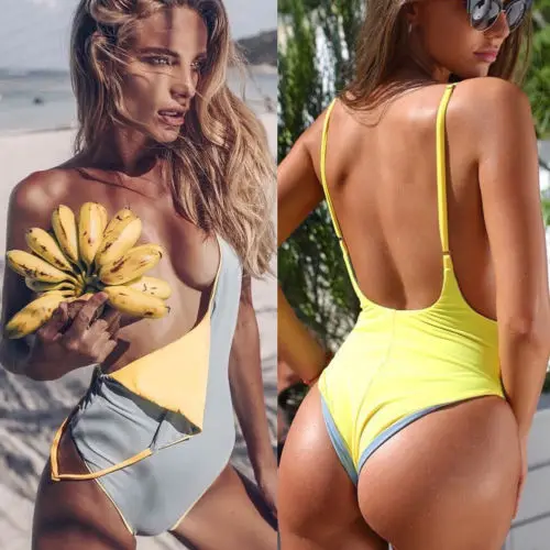 

2018 Swimsuit Sexy Swimwear Bathing Suit Women Swim Wear female Biquini Bandage Monokini One-Piece Swimsuits
