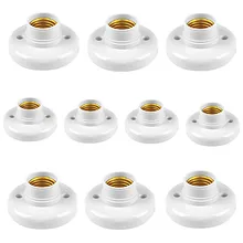 DIY белый E27 держатель для лампы 110 V-220 V Douille Soquete E27 гнездовой патрон