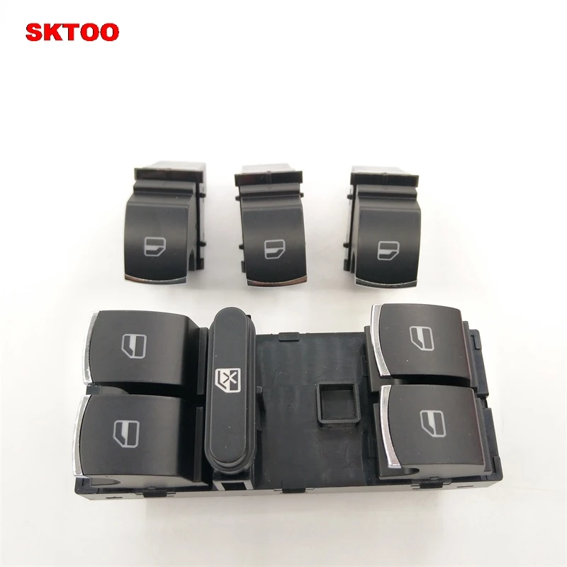 Переключатель окон хромированный 5ND959857 5K4959857 / 5ND959855 для Volkswagen Golf MK5 MK6 Tiguan Touran Jetta