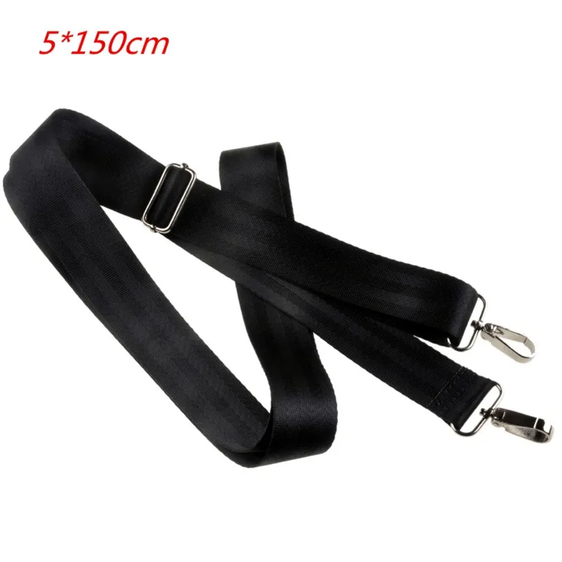 

Free shipping 5*150cm shoulder bag accessories taping Nylon Strap webbing belt with Double hanger hook for bags