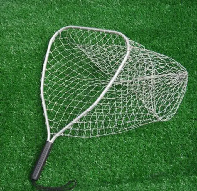 48cm Length Fly Fishing Landing Net Material Flat Bottom Casting