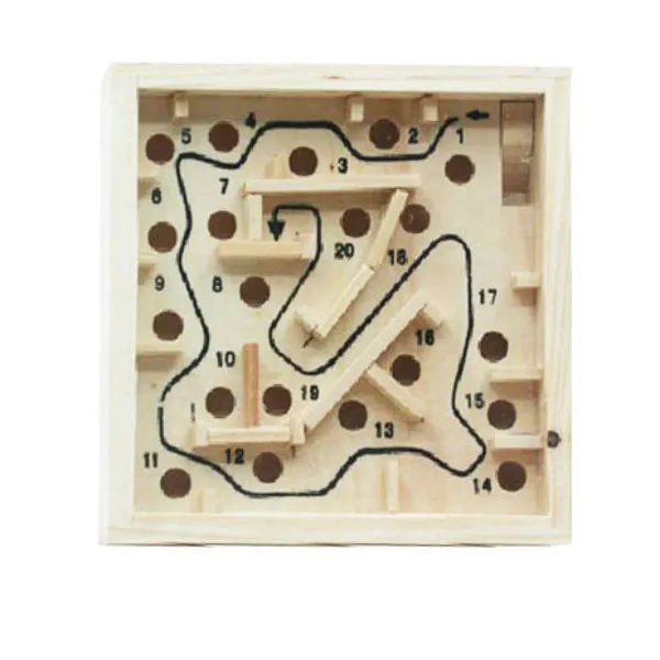 

12 * 12 Maze Wooden Adult Educational Toys Intelligence Hand Shake Small Maze Tabletop Game