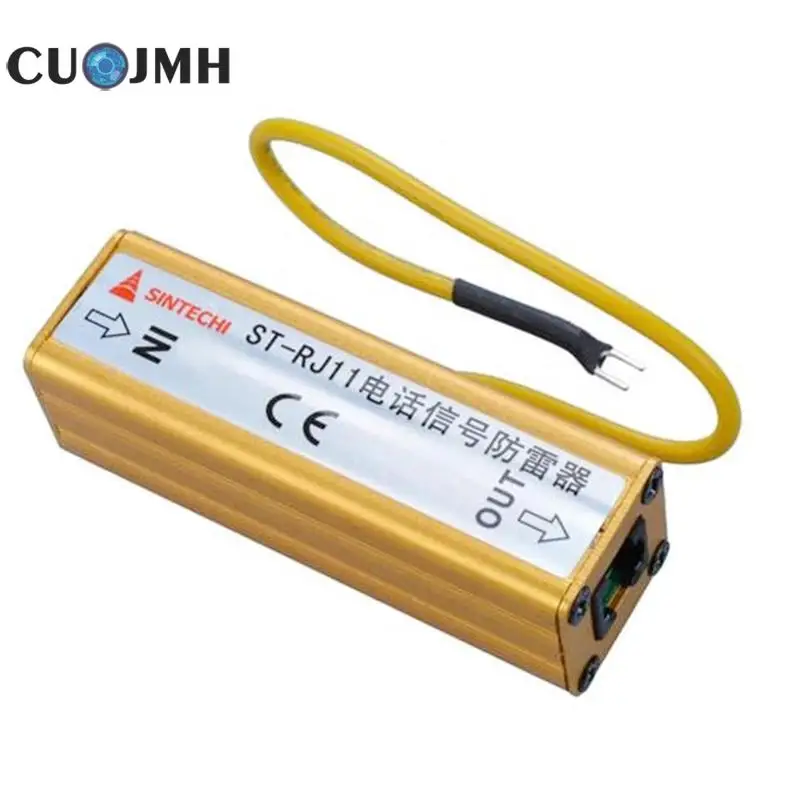

Rj11 Network Thunder Arrester Computer Router Network Card Rj11 Surge Protector High Quality Copper Thunder Arrester