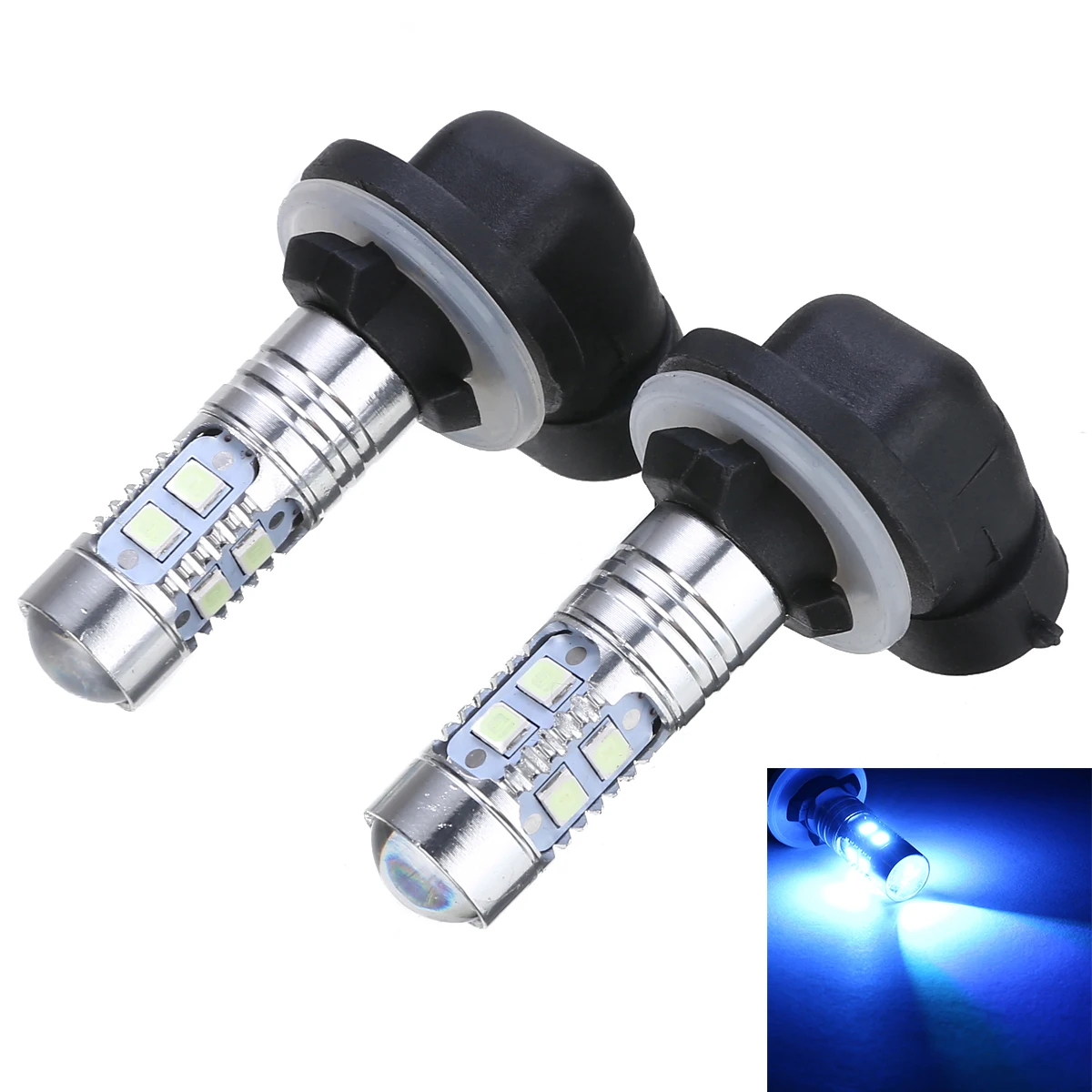 

Mayitr 2pcs LED Headlight Bulbs 8000K Super Bright Auto Car Headlamp for ATV Polaris ACE Hawkeye Ranger