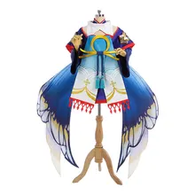 Onmyoji кукольный мастер Золотая Бабочка Танцы с крыльями Косплей Костюм