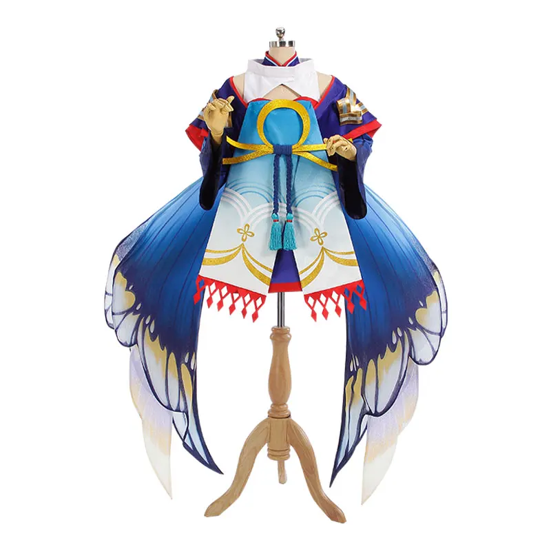Onmyoji кукольный мастер Золотая Бабочка танцы с крыльями карнавальный костюм|butterfly