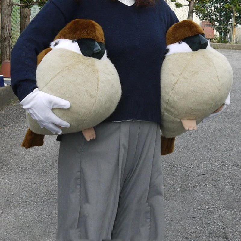

38/32/45cm Lifelike Animal Bird Sparrow Plush Toys Stuffed Sparrow Dolls Pillow Kid Children Baby Toys Boys Girls Birthday Gift