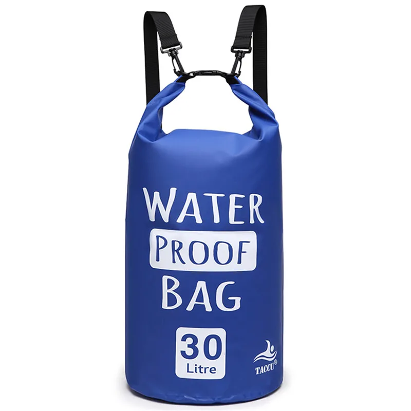 2L/5L/10L/20L/30L bolsa seca resistente al agua bolsa de trekking bolsa de almacenamiento de sacos para viajar en Rafting kayak en bote piragüismo Camping
