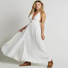 Top Design Sexy Women Dress Cotton Strapless V-neck Off Shoulder Bodycon Dress Solid Backless Draped Side Slits Summer Robe