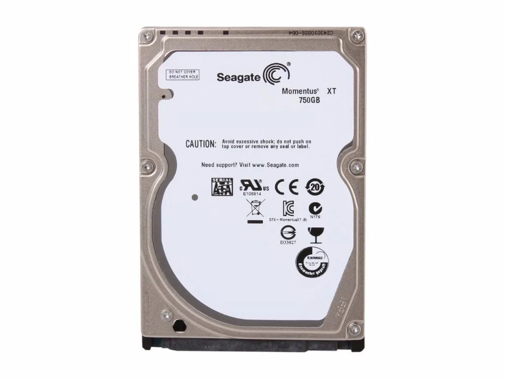 Seagate Momentus XT ST750LX003 750 ГБ 7200 об./мин. 32 МБ Кэш 2,5 "SATA 6,0 ГБ/сек. Solid State Hybrid Drive Потертые Привод