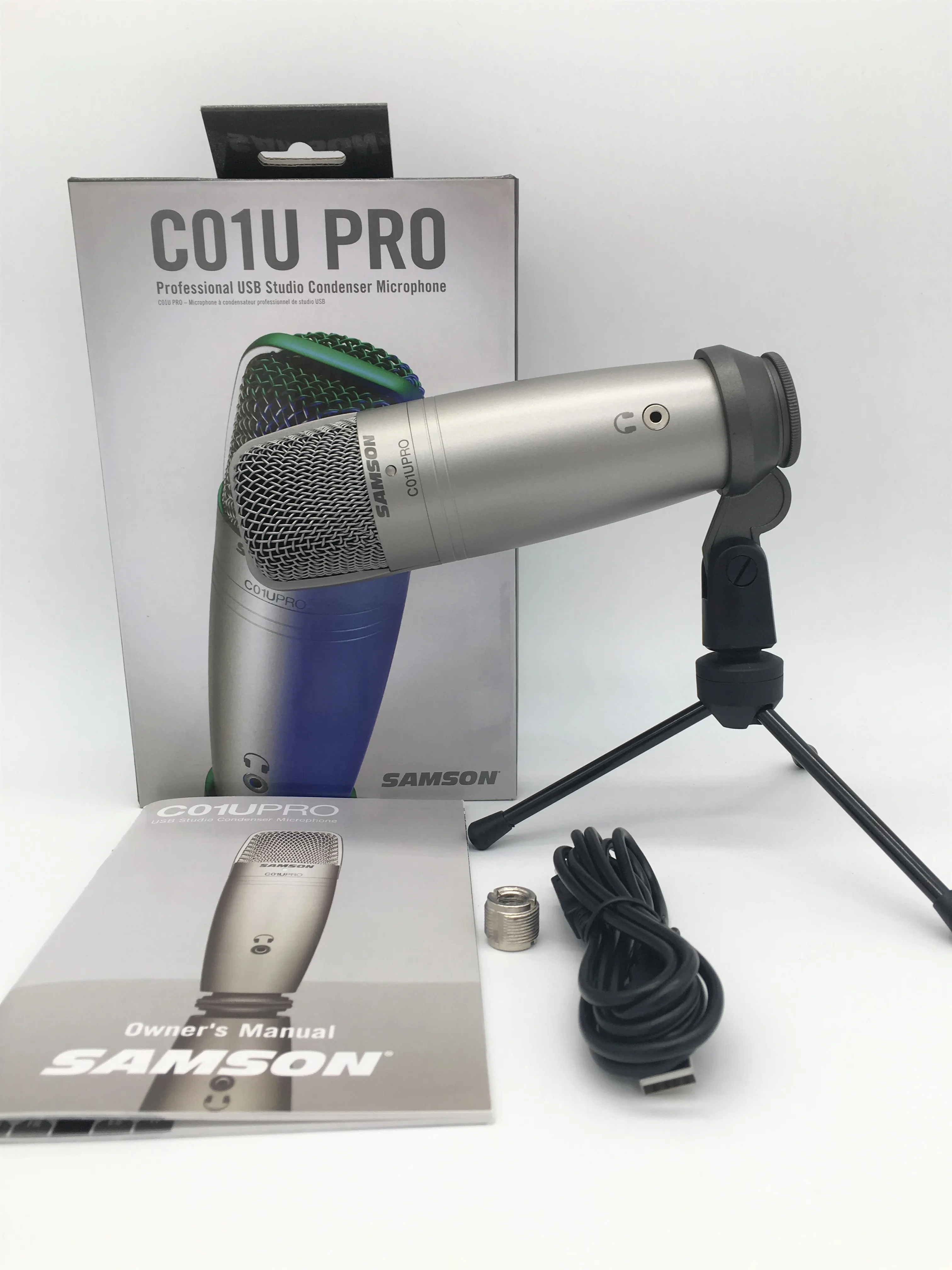 Samson C01u Pro Usb Студийный микрофон Hypercardiod мониторинг в реальном времени Большая