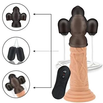 16 speed super strong Rechargeable Penis Massager Male private part Delay Lasting Trainer Products Men's Glans vibrator 3