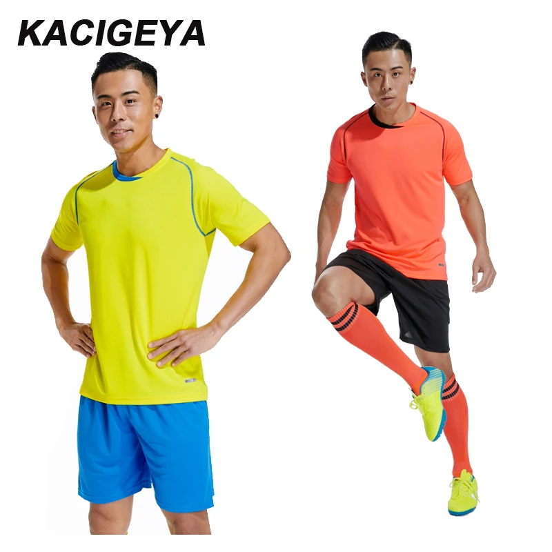 

Team Jersey Soccer Custom Sportswear Training Uniform Tracksuit Football Quick Dry Shorts Shirts Set Running Gym Jerseys 2019