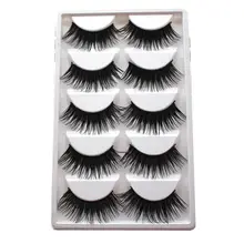 5 пар/кор. мягкие очаровательные удлиненные толстые натуральные накладные ресницы ручной работы, накладные ресницы, инструменты для наращивания макияжа