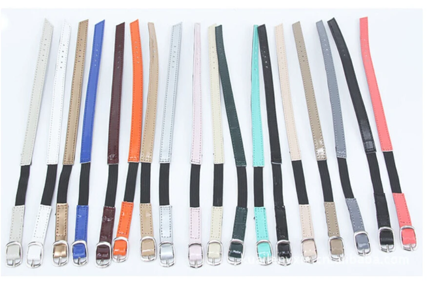

New Arrival Solid Color Patent Leather Shoes Band Shoes No Off Elastic Band