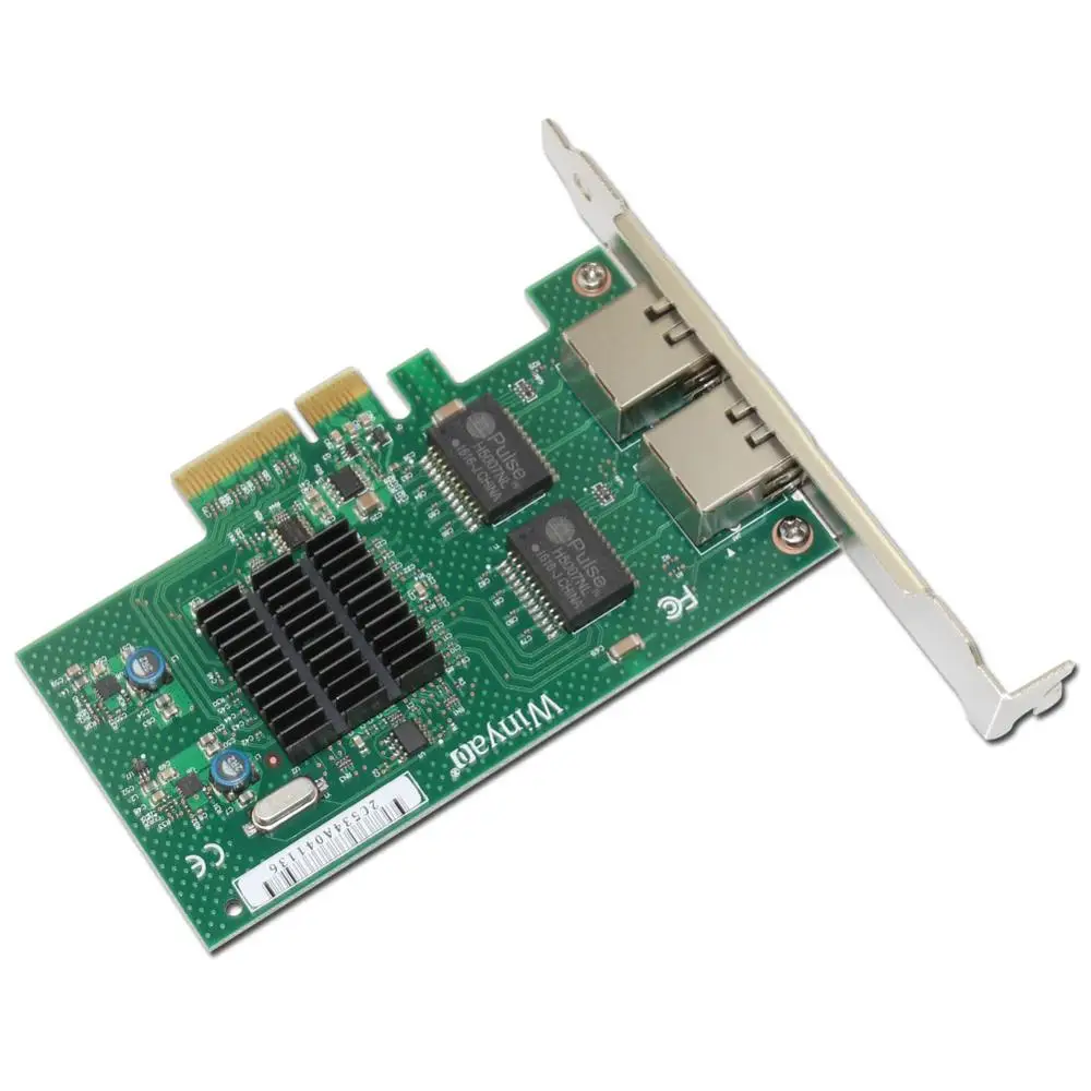 Winyao WY576T PCIe X4 двухпортовый серверный адаптер медный RJ45 гигабит 1000 Мбит/с Ethernet