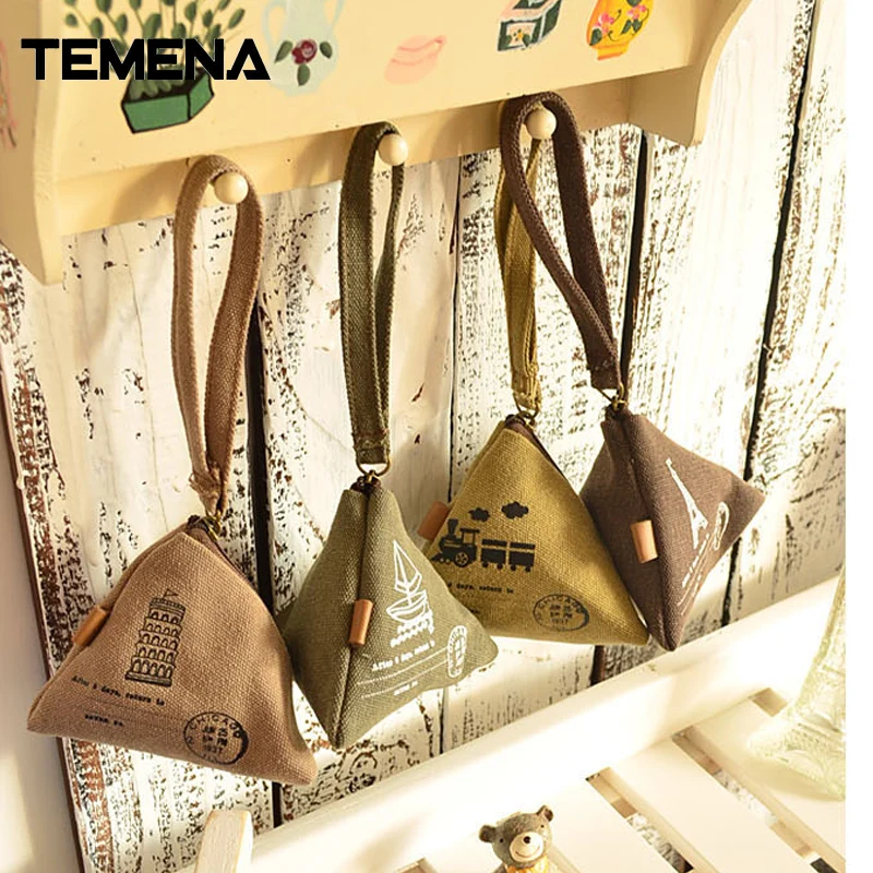 Buy Temena 1PCS Women Canvas Coin Purse Retro Classic