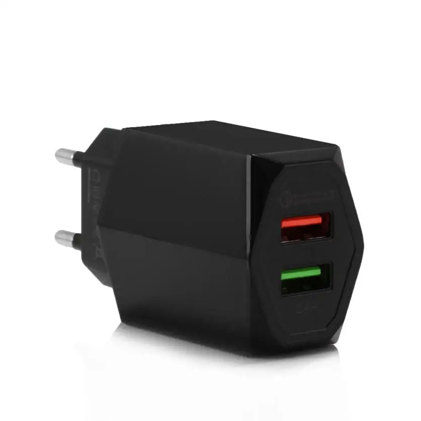 Hiperdeal QC 3 0 быстрое зарядное устройство для дома и путешествий с двумя usb-портами