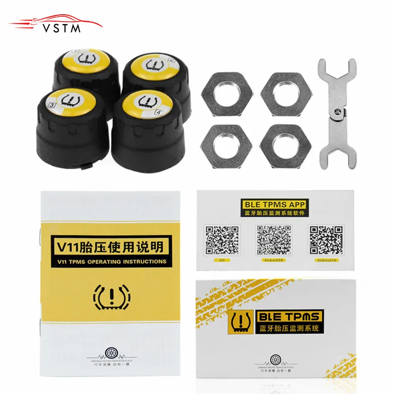 Новый TPMS Bluetooth 4 0 Универсальный внешний датчик давления в шинах Поддержка IOS Android