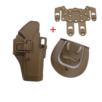 Tactical Serpa CQC Concealment Right Hand Belt Loop Pistol Holster for glock 17 19 22 23 31 32 gun holster with MOLLE Platform - Цвет: TA