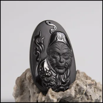 

ZHAO select Style Blackstone Monkey King Pendant Great holy return men and women necklace