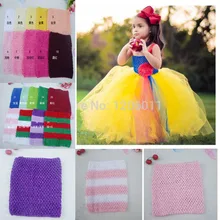 Горячие продажи дети Девушка 9 Inch Крючком Туту Tube Tops Грудь Wrap Широкий для diy юбки Бесплатная Доставка 10 шт./лот