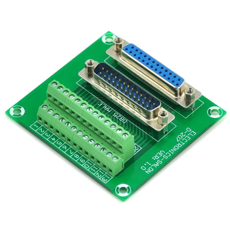 D-SUB DB25 мужской/женский верхняя переходная плата, клеммный блок, разъем