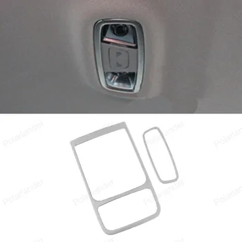 

decoration 3D Sticker Car Styling Roof Lights lamp Frame Trim For Audi A3 stainless steel Cover