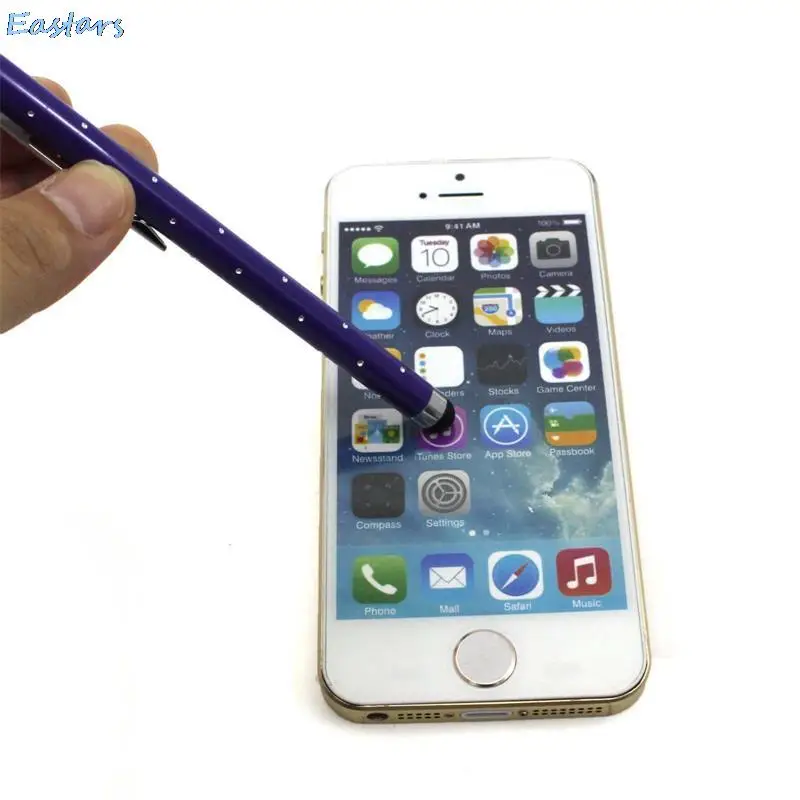 

2Pcs Chic Shining Stars Touch Stylus 9 Colors Capacitive Touch Screen Pen for HTC Smart Phones For Other Android Phones