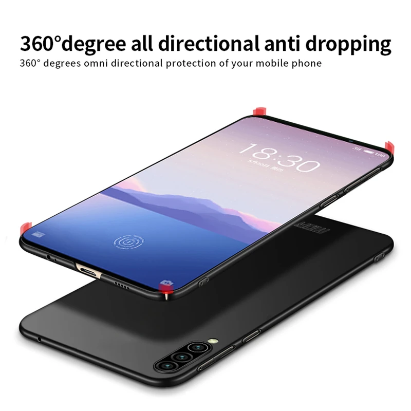 Чехол для Meizu 16XS ультратонкий Классический Гладкий матовый чехол из