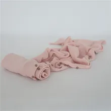 Детская розовая эластичная обертка для новорожденных с жемчугом, многослойная трикотажная обертка, реквизит для фотосъемки, пеленка для малышей, реквизит для фотосессии