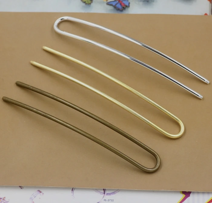 10pcs/lot 100mm hair clip bobby pin jewelry findings silver/gold/bronze plated option