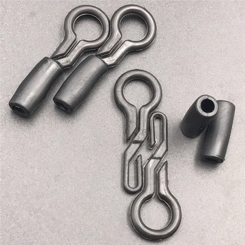 

40pcs clips + 40 tube Carp fishing Back Lead Clips with lock tube for Carp Fishing Accessory Tackle Tool quick change clips