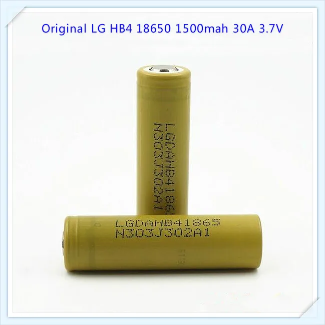 Для LG HB4 18650 1500mah 30A Li-Ion high drain 3,7 v 1500mah HB4 VS HB2 18650 призматические батареи(1 шт