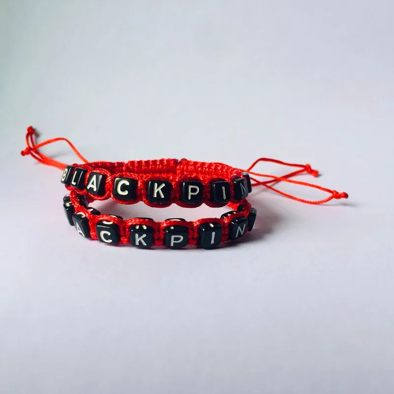 

new kpop Korea blackpink Kpop Bracelet jisoo lisa Braided bracelet For Women Men Jewelry charm bracelet couple bracelet