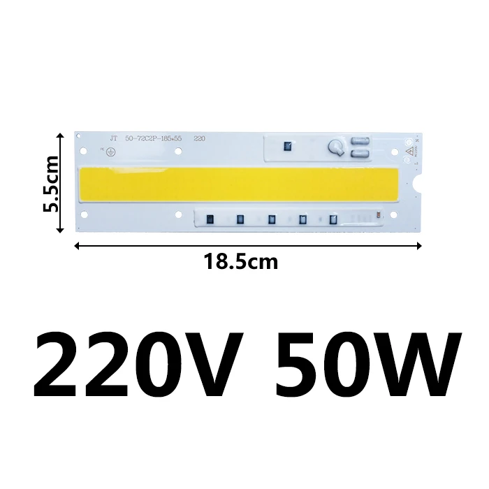 Бесплатный драйвер светодиодный чип COB лампа 50 вт 70 вт AC 220V IP65 умная ис(интеграционная схема) светодиодный светильник лампы для DIY светодиодный прожектор светильник точечный светильник чистый белый/теплый белый - Испускаемый цвет: 185x55-50W