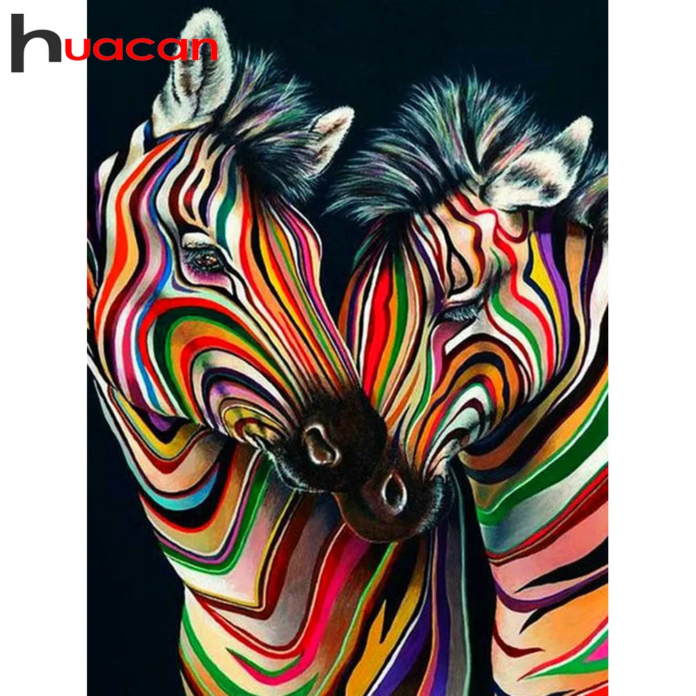 

Huacan Embroidery Sale Full Square Animal Zebra 5D Diamond Painting Picture Rhinestone Diamond Mosaic Home Decor Drop Ship