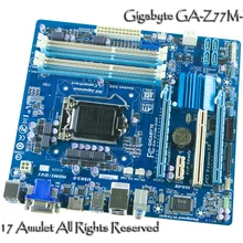 Gigabyte GA-Z77M-D3H оригинальная материнская плата LGA 1155 DDR3 Z77M-D3H платы 32 ГБ Micro ATX Z77 настольная материнская плата Б/у распродажа