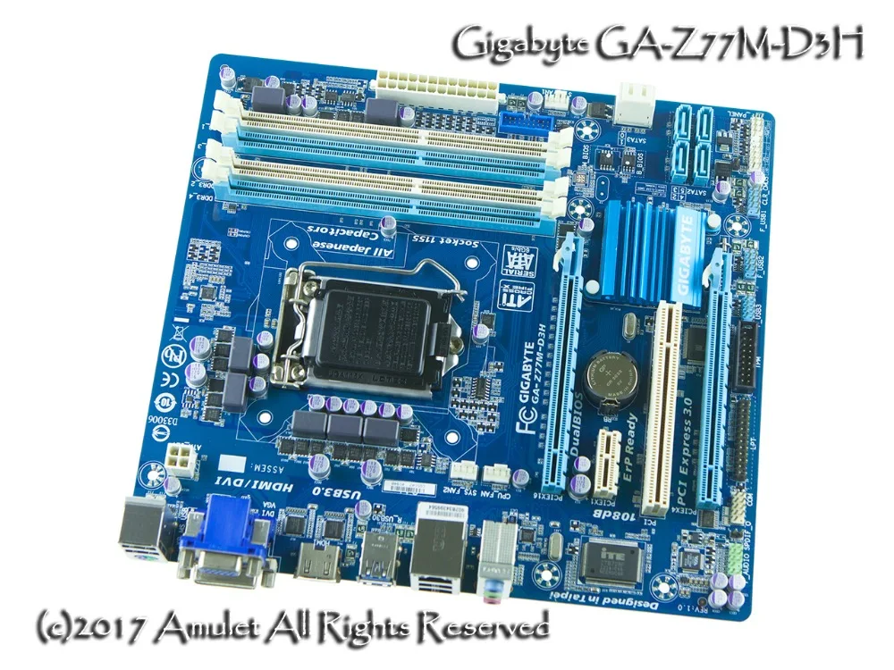 Gigabyte original motherboard GA Z77M D3H LGA 1155 DDR3 Z77M D3H boards