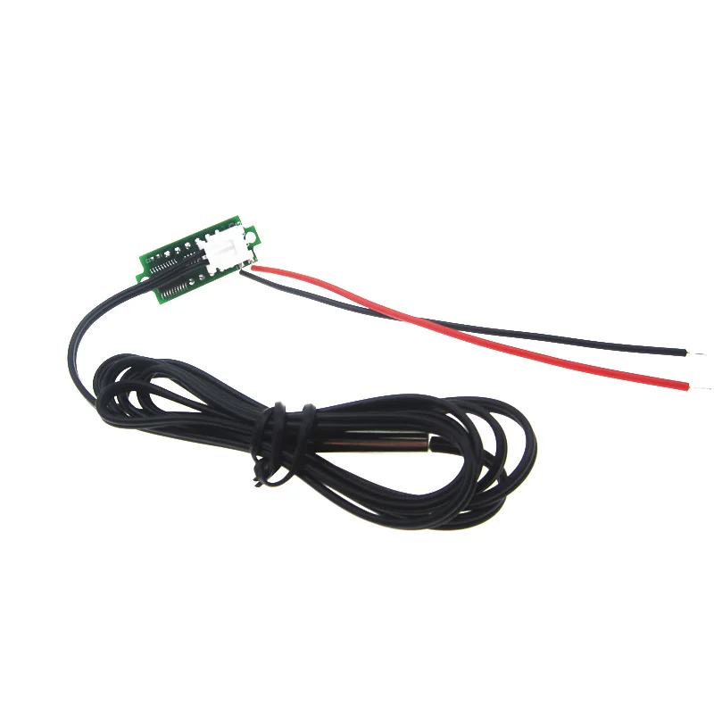 Red Digital Display Thermometer Temperature Meter Detector Module With NTC Metal Waterproof Probe 0.28 Inch DC 4-28V