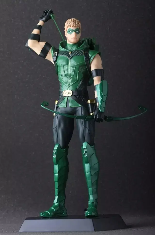 

Anime green arrow oliver queen 28 cm pvc action figure toy collection modello regalo