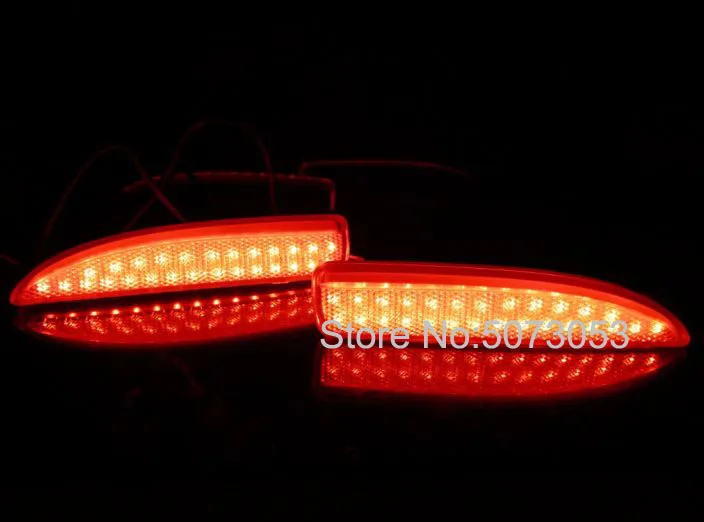Красный объектив 48LED задний отражатель бампер свет задний сигнальная лампочка Стоп задний противотуманный фонарь для мазда3~ мазда5 2013~ мазда6 ATENZA