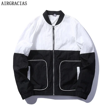 

AIRGRACIAS Fashion Autumn Male Casual Jacket Mens Jackets Coats Men's US/EU Size M-3XL Windbreaker Overcoat Outwear Homme J67