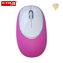 CHYI Мультфильм беспроводная компьютерная мышь эргономичная мини оптическая мышь Колесо прокрутки Тип Портативный розовый Usb ПК мыши для ноутбука Macbook
