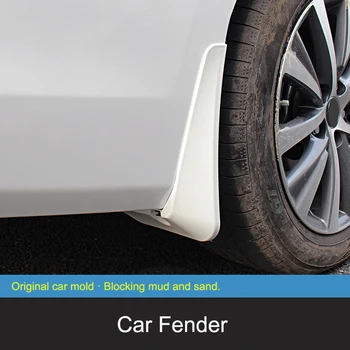 

QHCP 4Pcs Car Front Rear Mudflaps Mudguards Splash Guards Imported Plastic Fender Strong Toughness For Lexus ES200 260 300H 2018