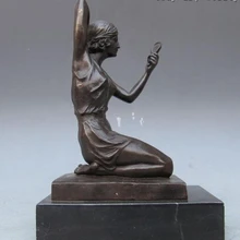 USPS в США S0903 Western Art Чистая Бронзовый& Мраморный прихорашиваться туалет девичья скульптуры