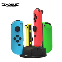 ДОБЕ контроллер Зарядное устройство для Nintend переключатель радость-con зарядная док-станция Светодиодная индикация с 4 Charging Dock TNS-1882