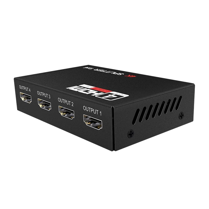 HDMI сплиттер HDCP 4K 1x2 1 в 2 out усилитель сигнала мощности 1080P 3D 1x4 аудио сплиттер HDMI конвертер 1x8 HDMI адаптер - Цвет: 1X4 1080P