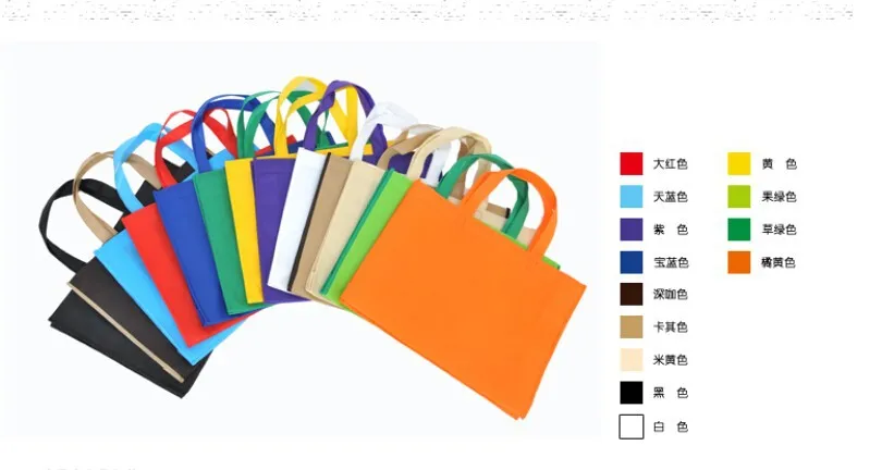 500 шт./лот многоразовые для бакалейный продуктов мешки нетканые сумки для покупок рекламные раздача с изготовленным на заказ логосом оптовых партий