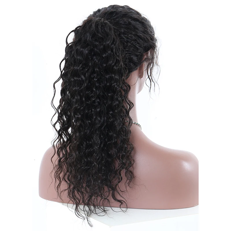 Свободная волна 13x6 Синтетические волосы на кружеве парик 250 высокой плотности Синтетические волосы на кружеве человеческих волос парики
